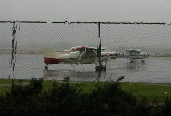 rain on plane